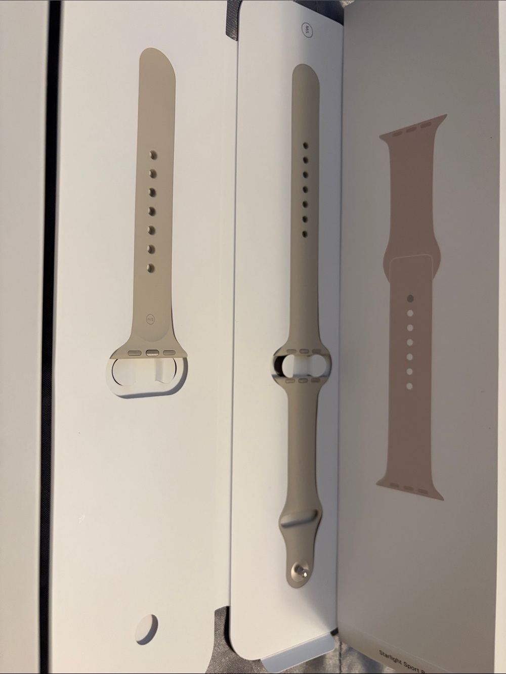 Apple Watch Series 7 with Beige Sport Band and Charger - Picture 3 of 11